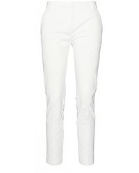 Pinko - Broeken ,Wit ,Katoen Cigarette-Fit Technische Stofbroek - Lyst