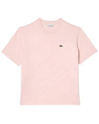 Lacoste - T-Shirt Mit Lockerer Passform Und Rundhalsausschnitt - Lyst