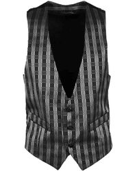 Alessandro Dell'acqua - Stijlvolle Vest Met Polyester-Acetaat Mix - Lyst