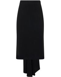 Moschino - Asymmetrische Midi-Rok Met Hoge Taille - Lyst