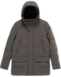 KRAKATAU - Dunkelgraue Stilvolle Qm571 Jacke - Lyst