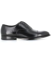 Doucal's - Classiche scarpe oxford in pelle nera - Lyst