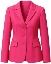 Clips - Jassen ,Roze ,Fuchsia Geknoopte Jas Gevoerd - Lyst