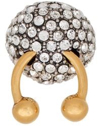 Balmain - Piercing Messing- Und Strass-Ring - Lyst