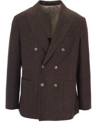 Eleventy - Jassen ,Bruin ,Katoen Blazers - Lyst