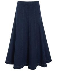 Bitte Kai Rand - Rokken ,Blauw ,Denim Maxi Rok Donker Jeans Blauw - Lyst