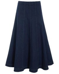 Bitte Kai Rand - Rokken ,Blauw ,Denim Maxi Rok Donker Jeans Blauw - Lyst