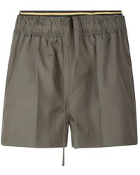 Prada - Korte Broeken ,Groen ,Katoen Technical Fabric Shorts - Lyst