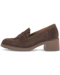 Gabor - Schoenen ,Bruin ,Leer Hoge Pump Met Hoge Voorkant - Lyst