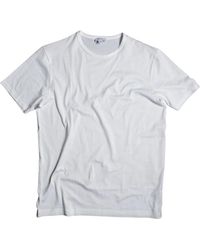 Sunspel - Tops ,Wit ,Katoen Classic T-Shirt - Lyst