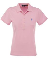 Ralph Lauren - Camisa polo de algodón slim fit - Lyst