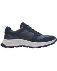 Clarks - Schoenen ,Blauw ,Suède Atl Trek Free Wp - Lyst