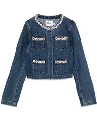 Self-Portrait - Denim Jackets - Lyst