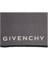 Givenchy - Accessoires ,Grijs ,Wol Bicolor Wollen Sjaal Herfst-Winter 2024 - Lyst