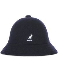 Kangol - Accessoires ,Blauw ,Wol Wollen Casual Bucket Hoed Blauw - Lyst