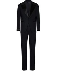Tom Ford - Kostuums ,Blauw ,Wol Blauw Wol Tuxedo Pak Single-Breasted - Lyst