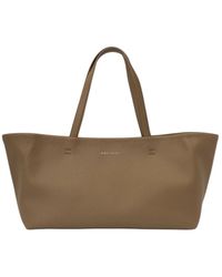 Orciani - Leder-Schultertasche Mit Verstellbarem Riemen - Lyst