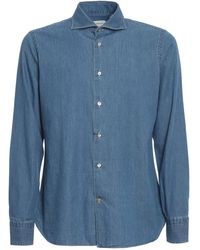 Borriello - Cotton Denim Shirt - Lyst