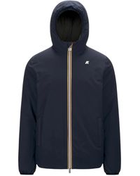 K-Way - Jassen ,Blauw ,Polyester Jack St Warm Reversible Jacket - Lyst