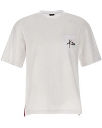 Kiton - Herren es Baumwoll-T-Shirt mit Logo - Lyst