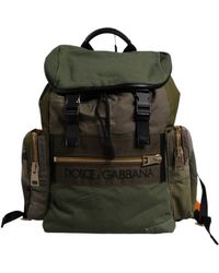 Dolce & Gabbana - Militär-Rucksack In Leinen - Lyst