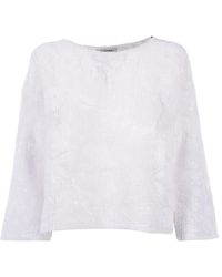 Kangra - Girocollo Ricamo Cornely +Paillettes - Lyst