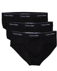 Calvin Klein - Ondergoed ,Zwart ,Katoen Klassieke Katoenen Boxer Briefs 3-Pack - Lyst