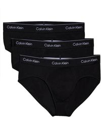 Calvin Klein - Ondergoed ,Zwart ,Katoen Klassieke Katoenen Boxer Briefs 3-Pack - Lyst