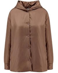 Aspesi - Jassen ,Bruin ,Nylon Beth Nylon Jas - Lyst