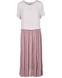 Semicouture - Abito in misto seta per donne - Lyst
