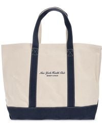 Sporty & Rich Vendome Tote Bag in Blue | Lyst