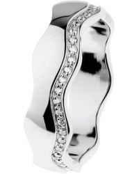 ERNSTES DESIGN - Eleganter Wellenring Mit Zirkoniasteinen - Lyst