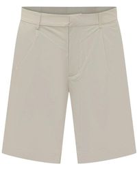 K-Way - Korte Broeken ,Nylon Ilton Bermuda Shorts Met Plooien Aan De Voorkant - Lyst