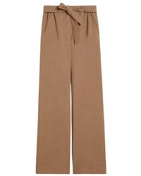 Max Mara - Broeken ,Bruin ,Wol Wide Broeken - Lyst