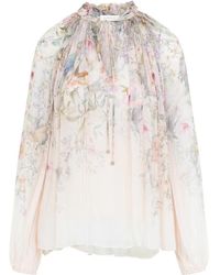 Zimmermann - Overhemden ,Veelkleurig ,Rebellion Billow Blouse - Lyst