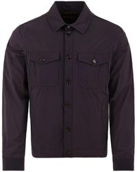 Moorer - Jassen ,Blauw ,Ade-Ac Overshirt - Lyst