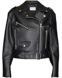 Calvin Klein - Leather jackets - Lyst