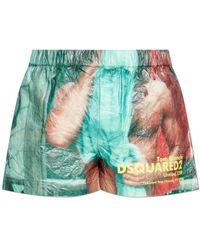 DSquared² - X Tom Bianchi Printed Shorts - Lyst