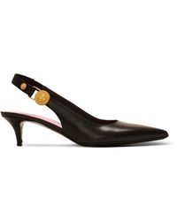 Balmain - Slingback-Pumps Medusa '95 Aus Leder - Lyst