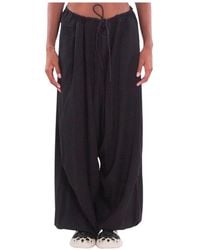 Y-3 - Rayon Twill Wijde Broek - Lyst