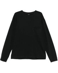 Lemaire - T-Shirt Met Lange Mouwen En Ronde Hals - Lyst