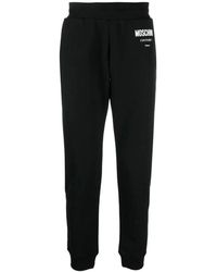 Moschino - Casual Zwart Katoen Activewear Broek - Lyst