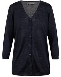 Cortana - Truien & Vesten ,Blauw ,Linnen Noa Cardigan - Lyst