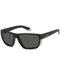 Polaroid - Matt schwarz grau polarisierte sonnenbrille,matt schwarz orange/rot polarisierte sonnenbrille - Lyst