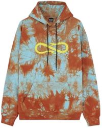 Propaganda - Hoodies & Sweatvesten ,Veelkleurig ,Katoen Tie Dye Hoodie Met Capuchon - Lyst