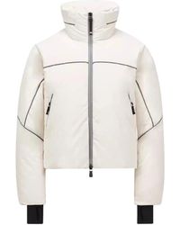 Moncler - Jassen ,Wit ,Polyester Klais Hooded Down Jacket - Lyst