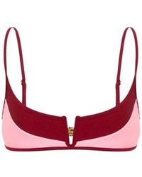 Moschino - Badmode ,Veelkleurig ,Lycra Bikini Top - Lyst