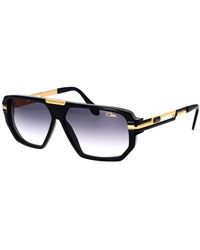 Cazal - Geometrische sonnenbrille mit metall-details - Lyst