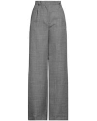 MSGM - Weite Flanell-Karo Hose - Lyst