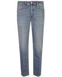 Nine:inthe:morning - Blaue gewaschene denim jeans gerader schnitt - Lyst